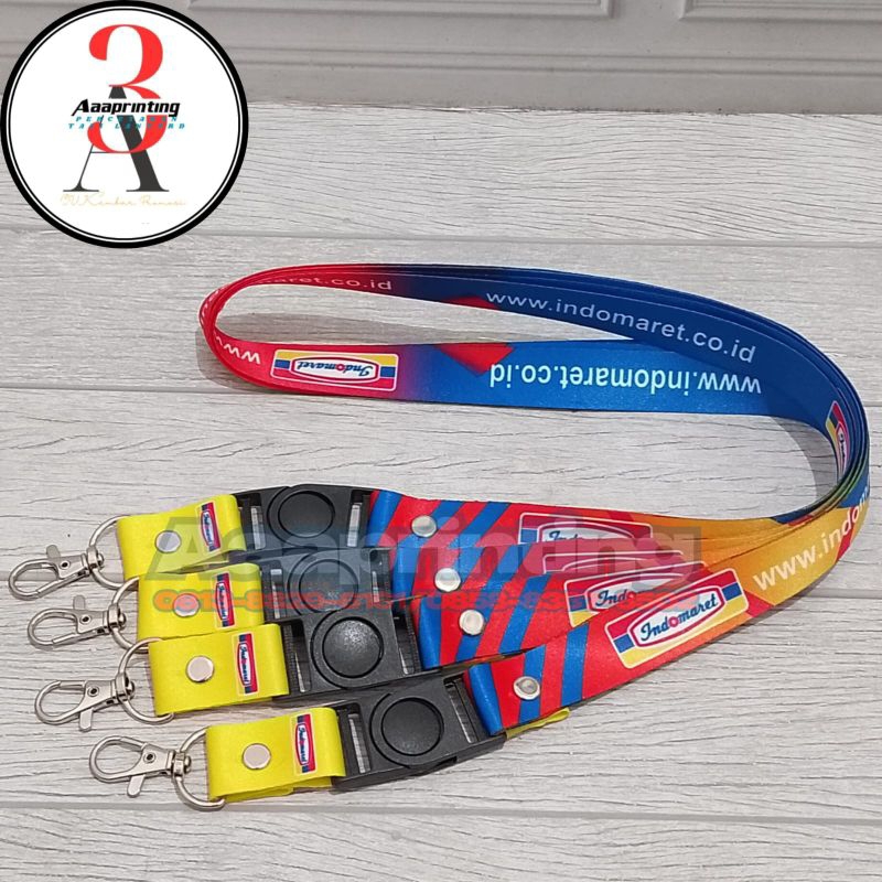 

REDY TALI I'D CARD LANYARD INDOMARET FULL PRINTING 2,CM