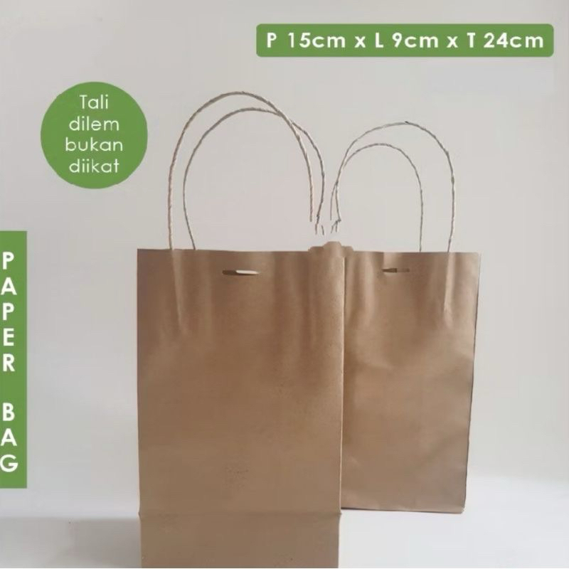 

Tas Paper Bag P 15cm x L 9cm T 24cm