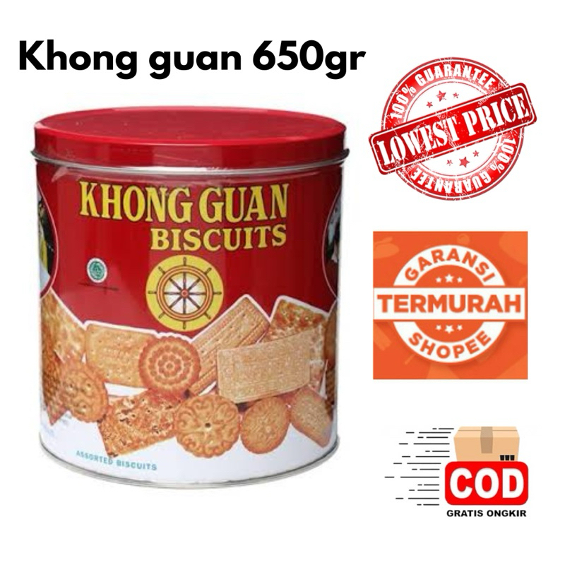 

BISKUIT KHONG GUAN 650gr / KHONG GUAN KALENG TERMURAH ECERAN / KHONG GUAN BISCUIT LEBARAN / KHONG GUAN MURAH ECER