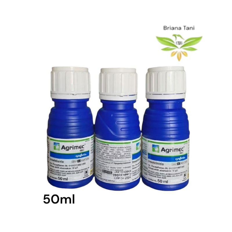Insektisida Agrimec Bahan Aktif Abamectin 18EC 50ml