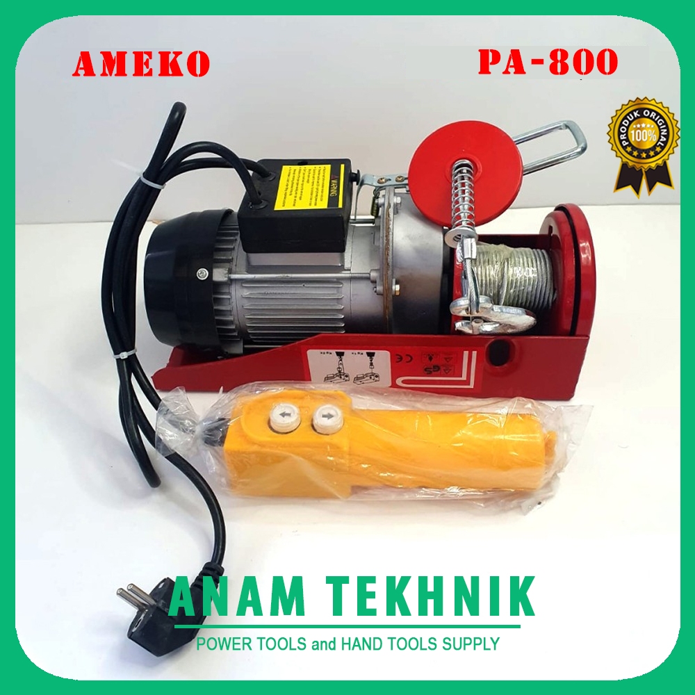 AMEKO - ELECTRIC HOIST / MINI HOIST / PA HOIST - PA200 / PA300 / PA800 / PA1000