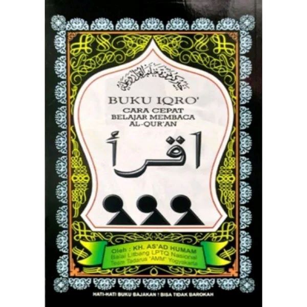 Buku IQRO Bendel Besar Iqro 1 - 6 Ukuran Besar Original