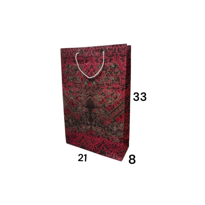 

Paperbag batik ukuran 21x33x8 (isi 12pcs)