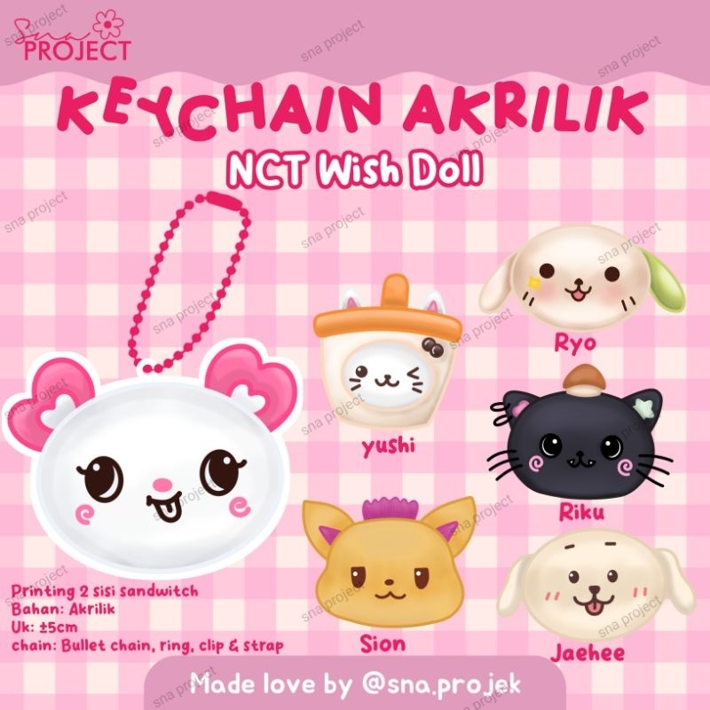 Keychain Akrilik NCT Wish Doll