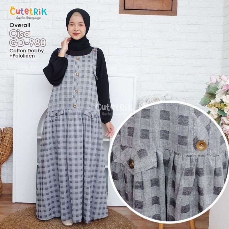 Best SellerOveral Cutetrik/overall muslimah anak perempuan/Gamis overall remaja