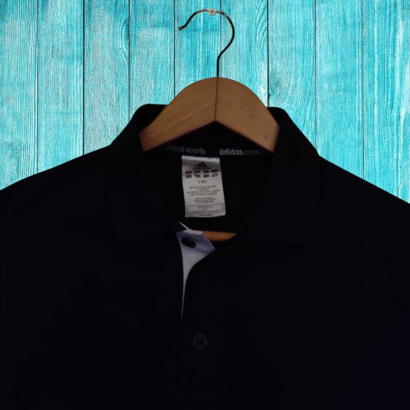 Adidas kaos kerah olahraga pria, baju atasan olahraga pria