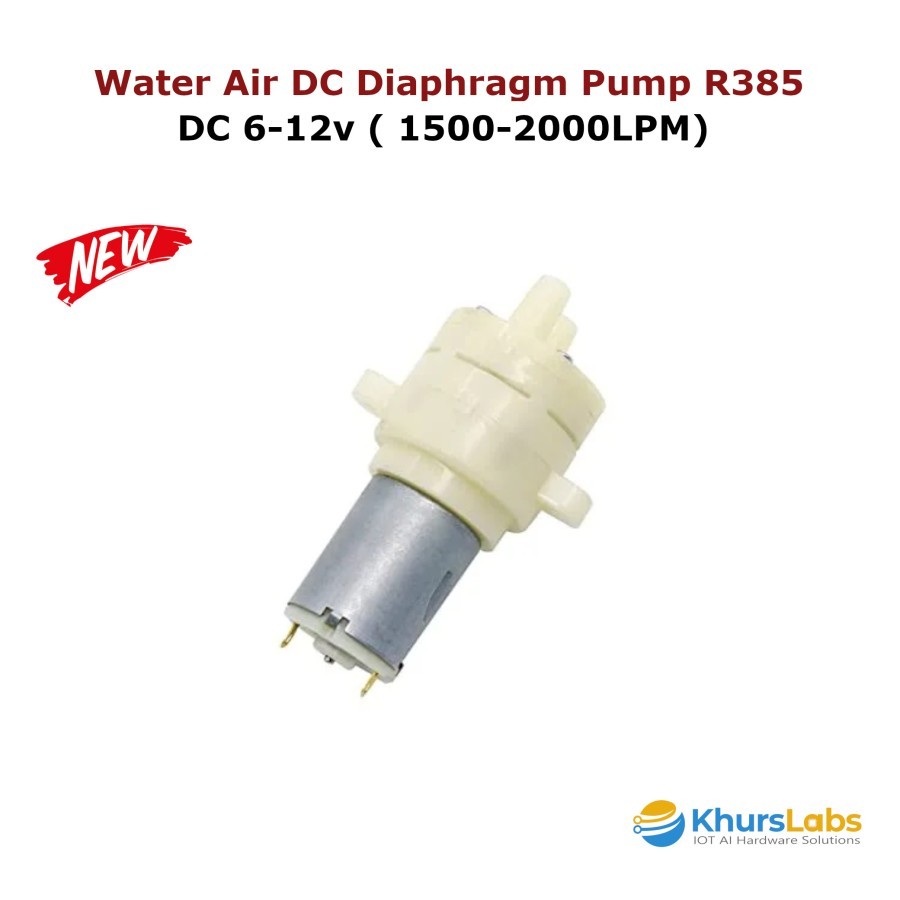 Pompa Air Mini DC 6-12V R365A Water Air DC Diaphragm Pump 1500 - 2000 Liter Per Meni