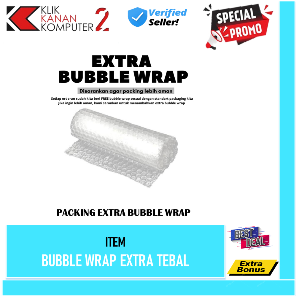 

PACKING BUBBLE WRAP TAMBAHAN / PACKING BUBBLE WRAP EXTRA TEBAL