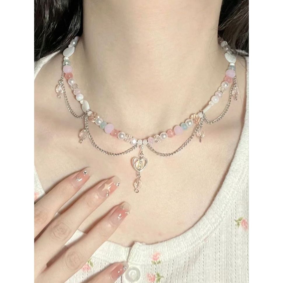 Necklace Y2K Sweet Cute Clavicle Chain Girl Lolita Jewelry