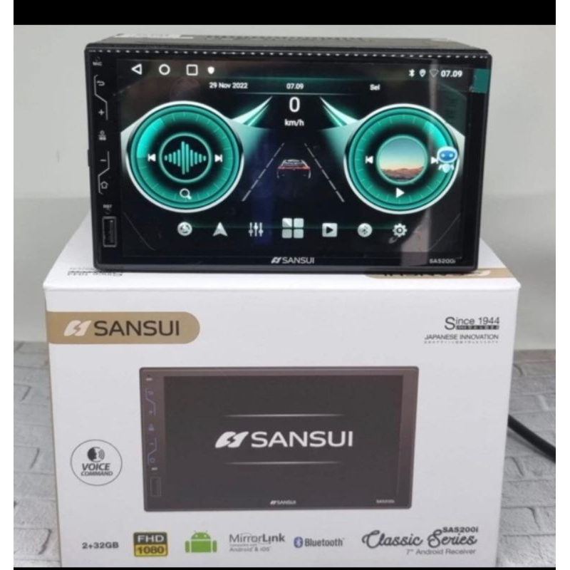 Head Unit Android Sansui 7 inch Ram 2/32 GB Top SANSUI Classic Android Series Pro Sansui The Best