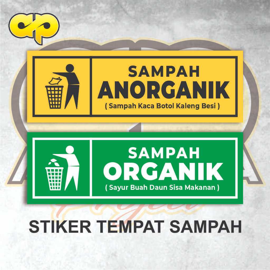 

STIKER PENANDA TEMPAT SAMPAH UNTUK LINGKUNGAN BAHAN VINYL PREMIUM TAHAN JAMUR ANTI AIR CETAKAN WARNA TAJAM MURAH