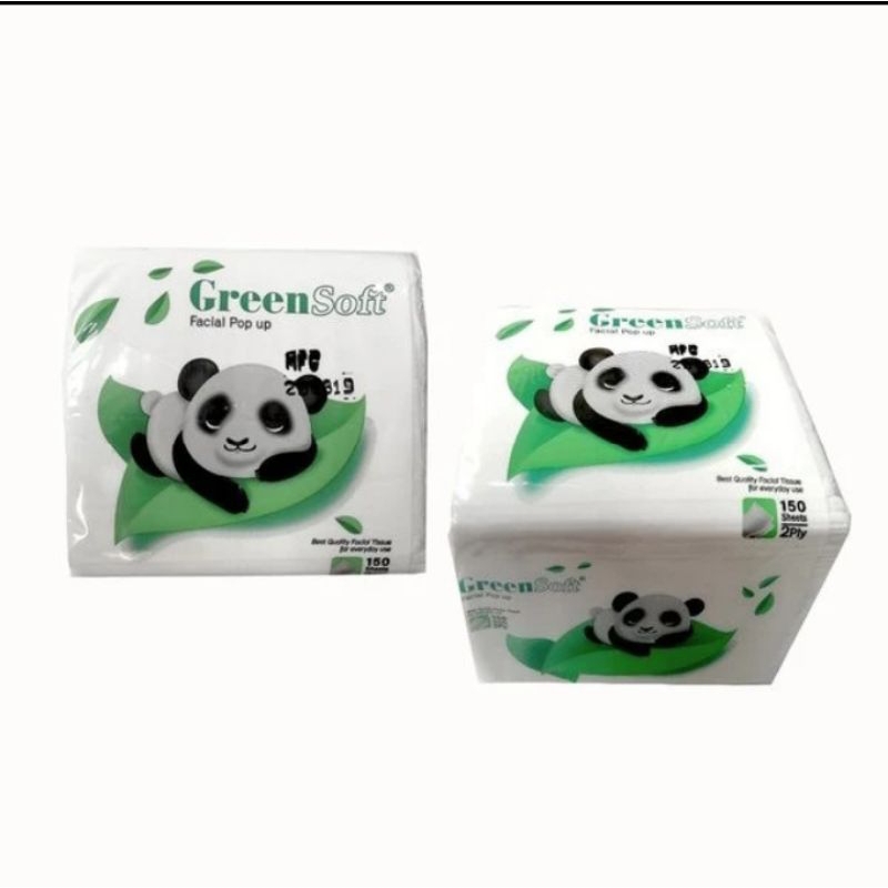tissue GREEN SOFT pop up 150ply
