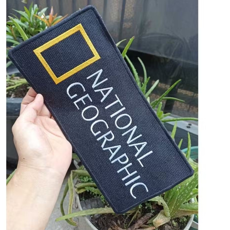 Back Patch Bordir Besar Jaket National Geographic Uk29x13.5