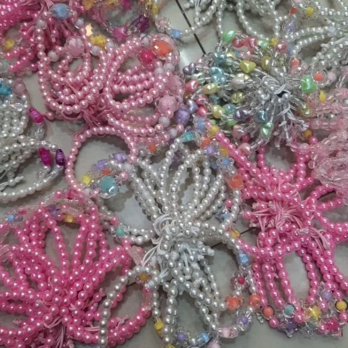 gelang anak tali serut colour full/lusinan grosir 12pcs cendramata jogja