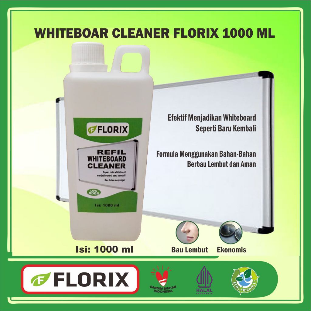 

Refill Whiteboard Cleaner/Pembersih Papan Tulis "Florix" 1000 ml