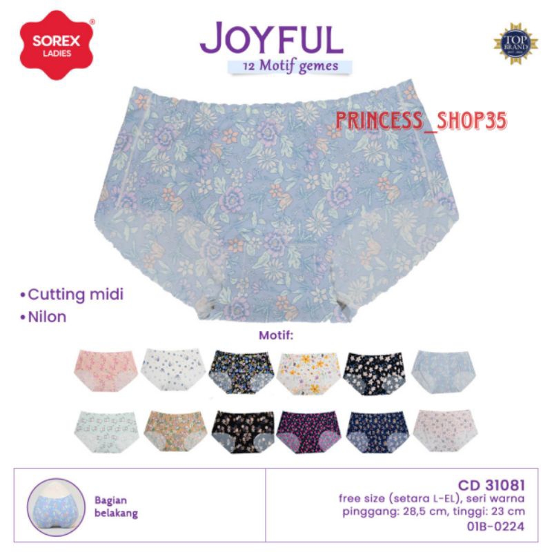 Sorex Celana Dalam Wanita Seamless CD Wanita Sorex 31081 Tanpa Jahitan - Anti Nyeplak