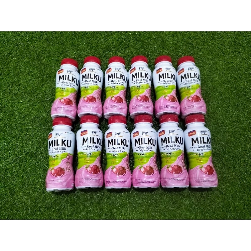 

( PROMO ! ) Milku Susu Rasa Strawberry Isi 5 Pcs UHT Susu Enak Fresh