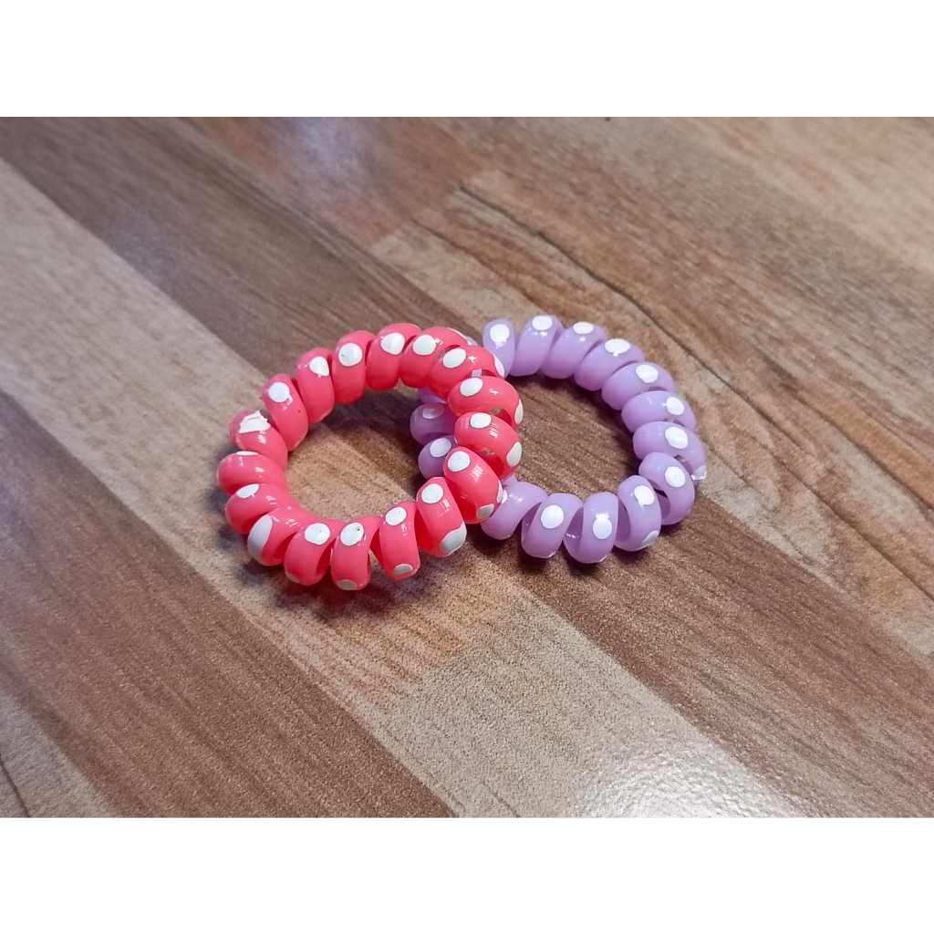Ikat Rambut Kabel Spiral Kecil - Isi 2