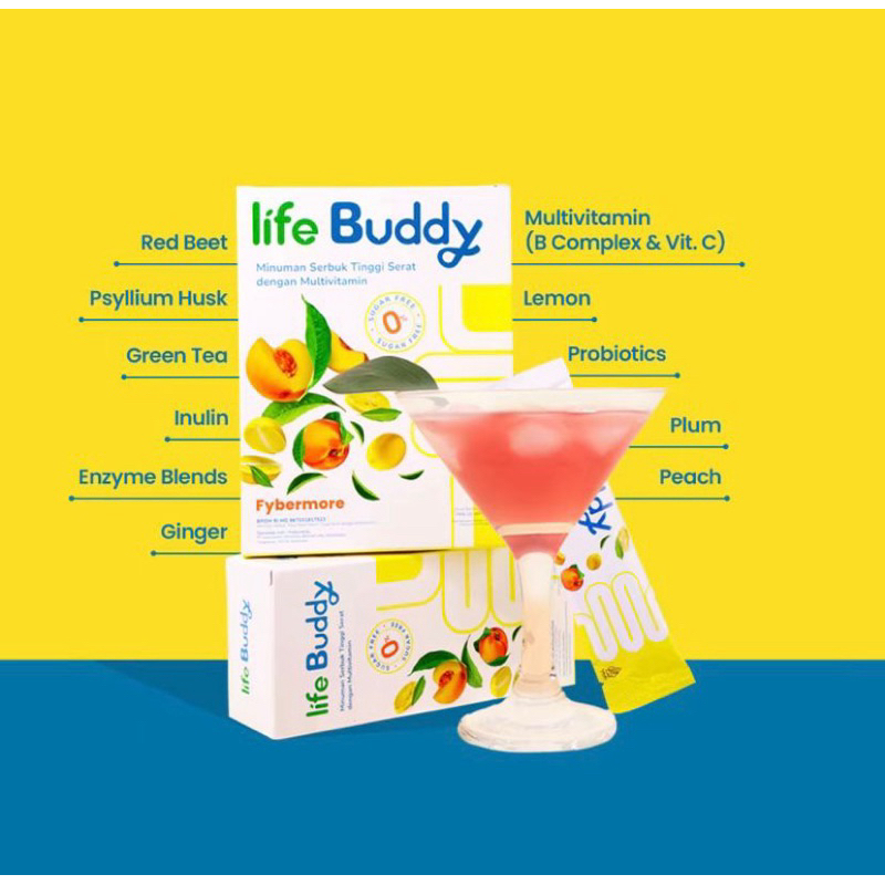 

Life Buddy Minuman Serbuk Tinggi dengan Multivitamin isi 5