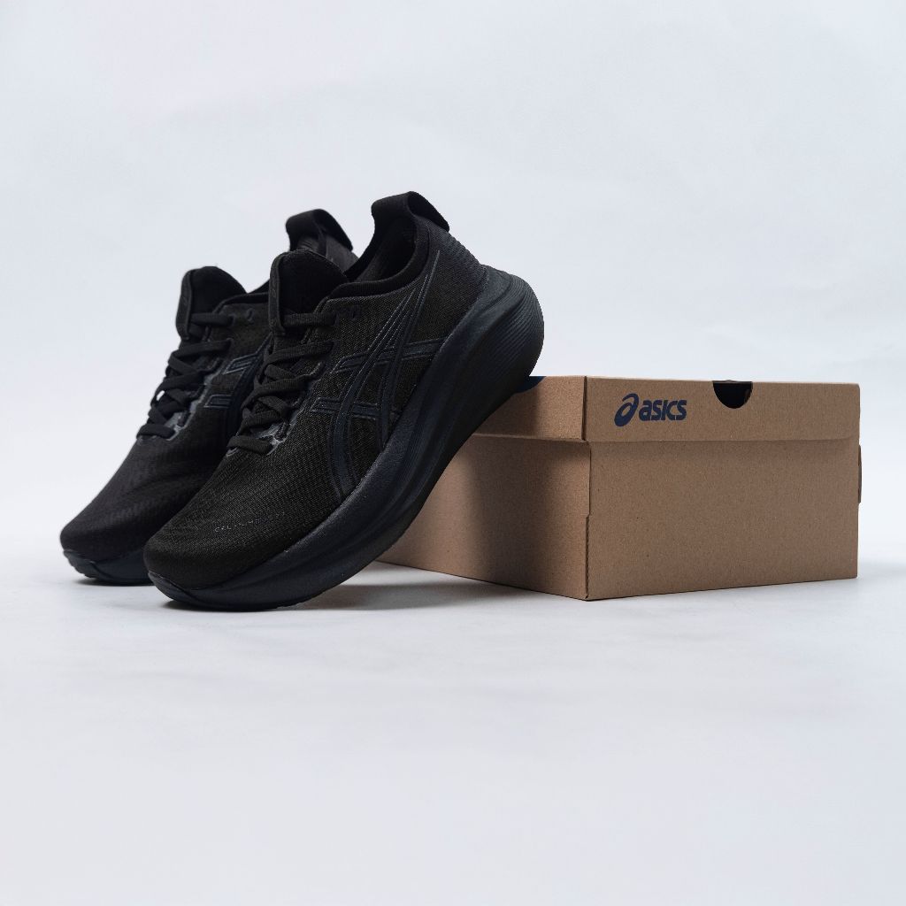SEPATU LARI / RUNNING RUNNING ASICS GEL NIMBUS 27 - FULL BLACK
