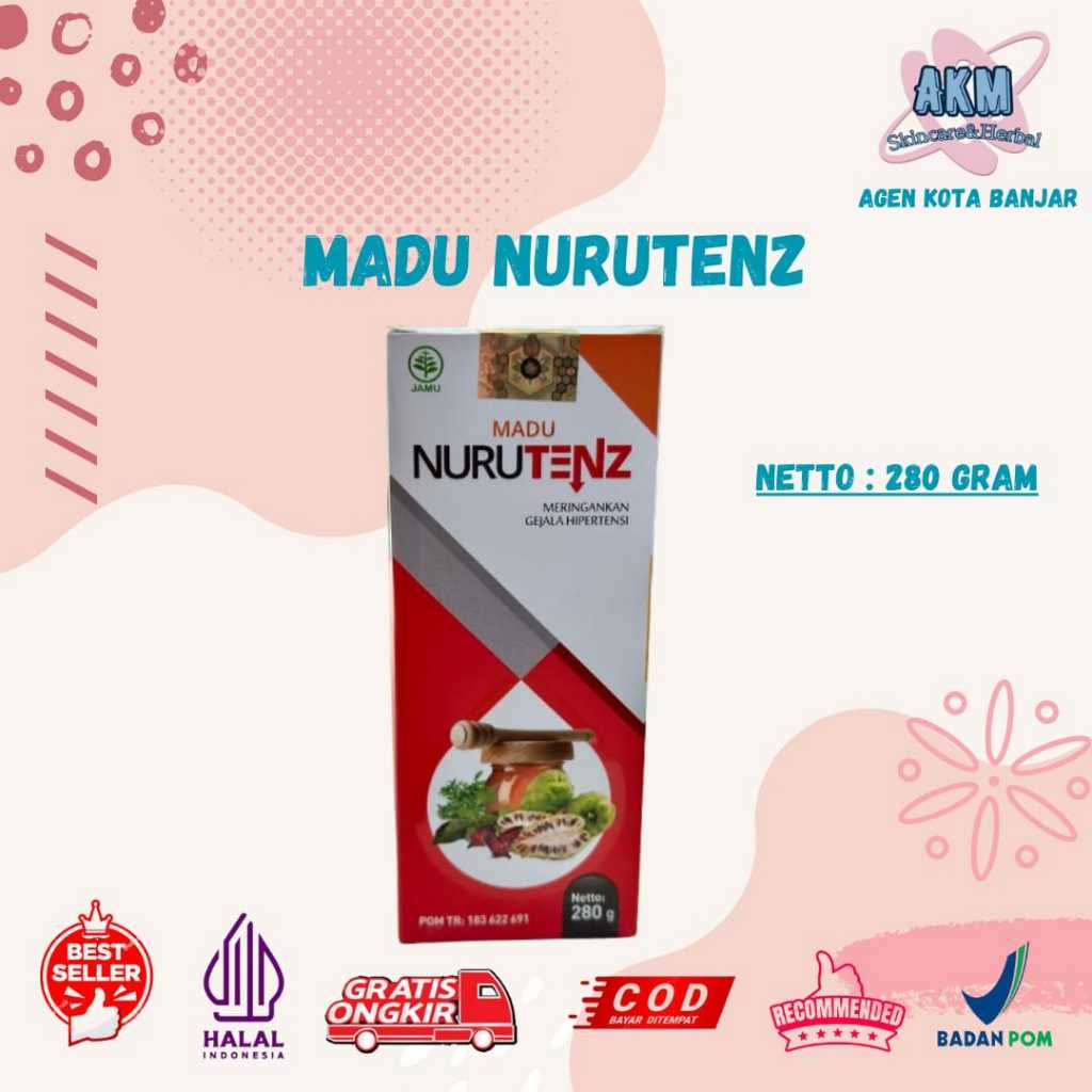 

MADU NURUTENZ 280gr - Membantu Atasi Tekanan Darah Tinggi Hipertensi
