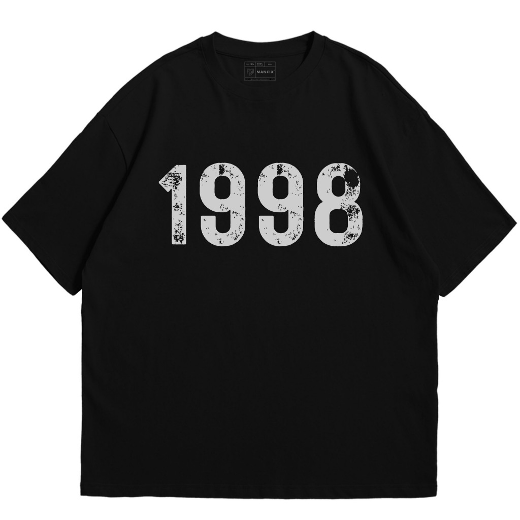 MANCIX 1998  BOLD LIVE BOLD Oversize Katun Combed 20s Grade A dengan Sablon DTF Premium Tebal