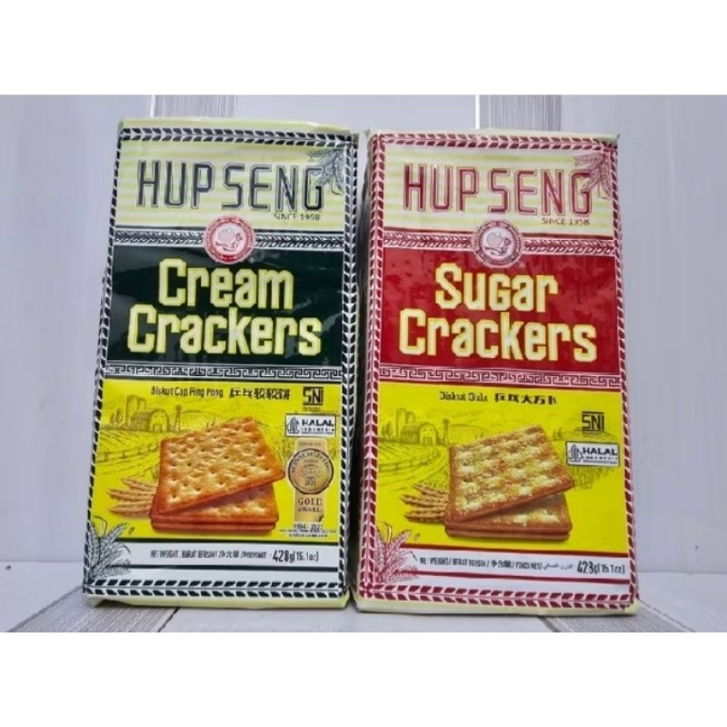 

Hup Seng Cream Crackers & Sugar Crackers 428g