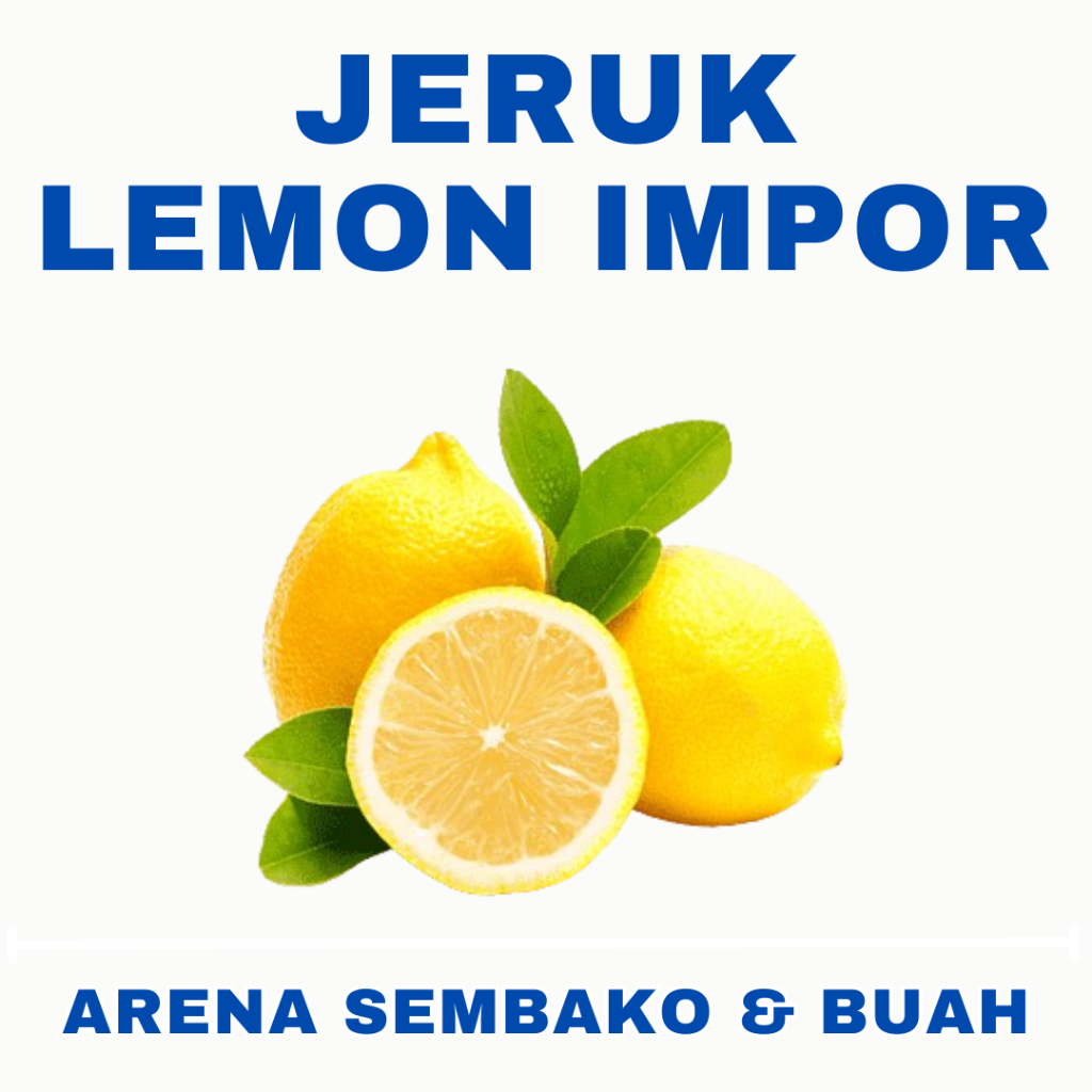 

(BISA COD) PROMOO JERUK LEMON IMPORT / IMPOR 1KG ARENA BUAH CIKARANG