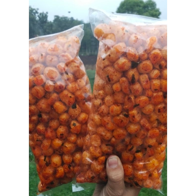 

Cimol pedas daun jeruk 250 gram cemilan instan