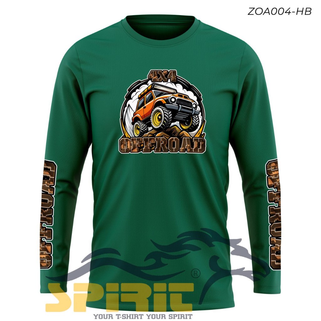 Kaos Offroad Baju Offroad Sablon DTF Distro Cotton Combed 24s Pria Wanita Lengan Panjang Jumbo