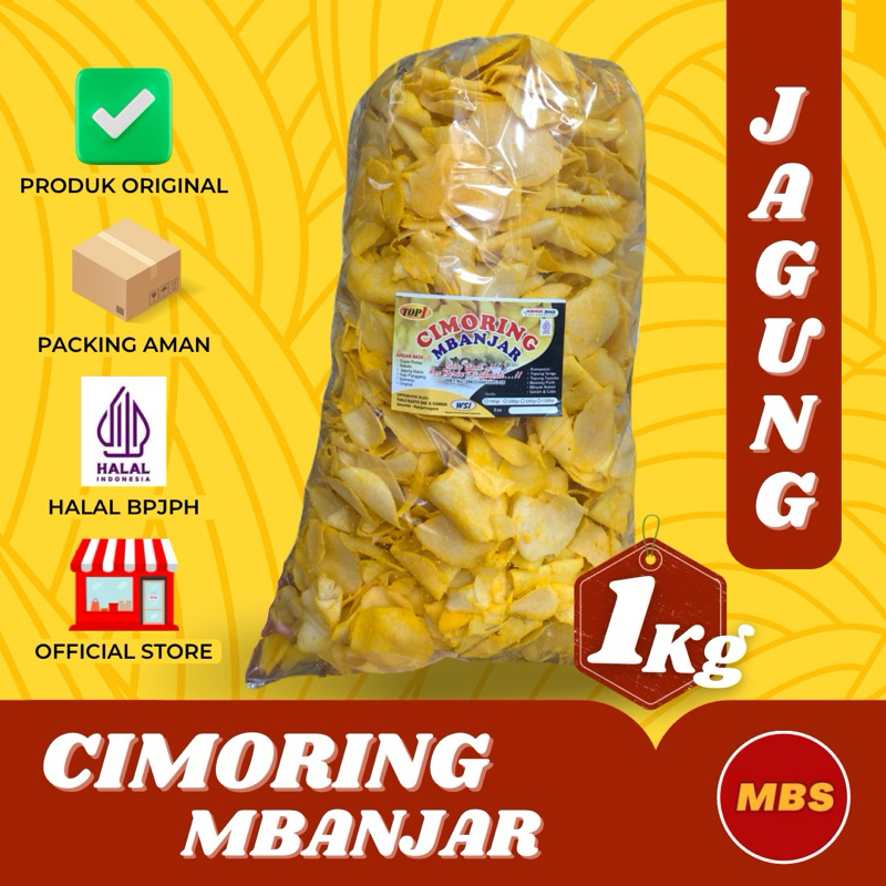 

CIMORING MBANJAR JAGUNG MANIS GURIH RENYAH 1Kg / 1000g - MUBAROK SNACK