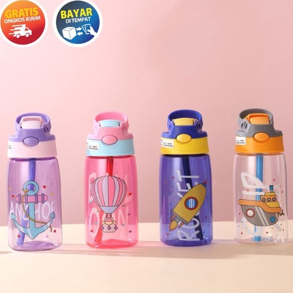 KP12  BOTOL MINUM ANAK MURAH TALI SEDOTAN TEMPAT MINUM ANAK LUCU