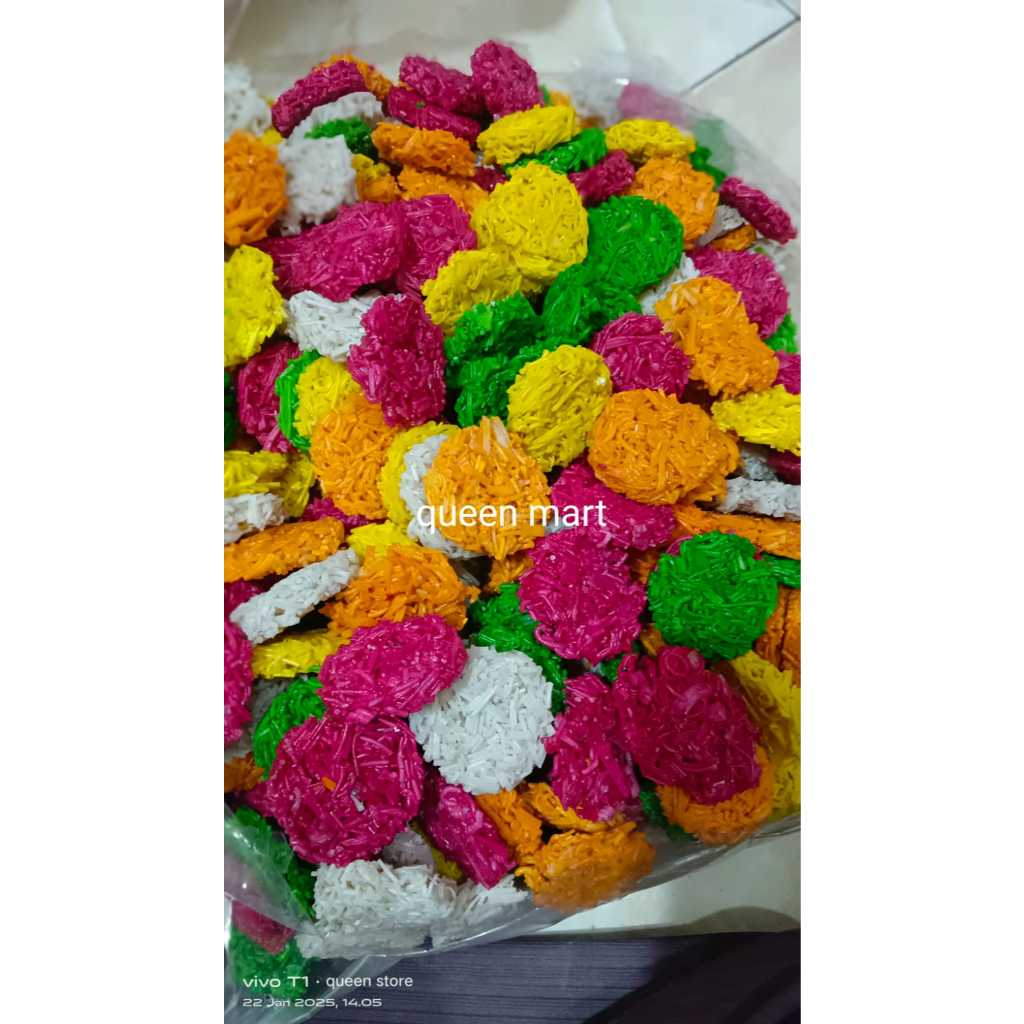 

Kerupuk Gerandong Warna Repack 250gr, 500gr