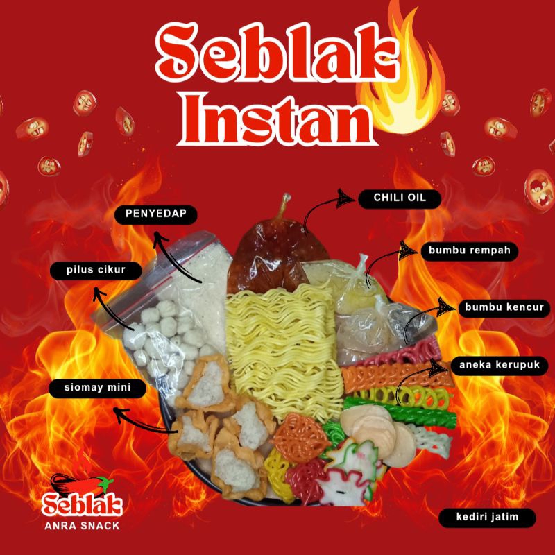 

Seblak/seblak instan/seblak kencur/seblak mentah/kerupuk seblak/seblak pedas