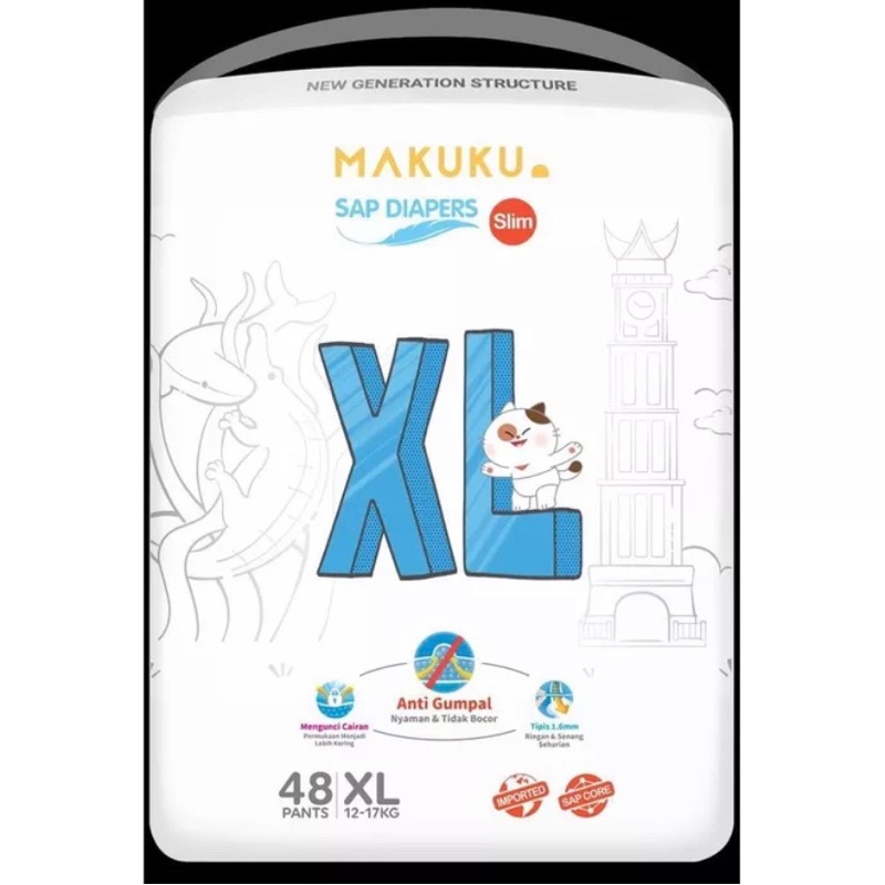 MAKUKU AIR DIAPERS XL48