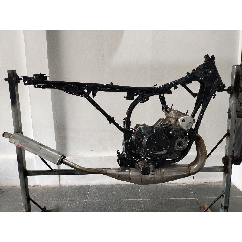 Rangka RX King Mesin Ninja || paket pedal rem serta step gantung