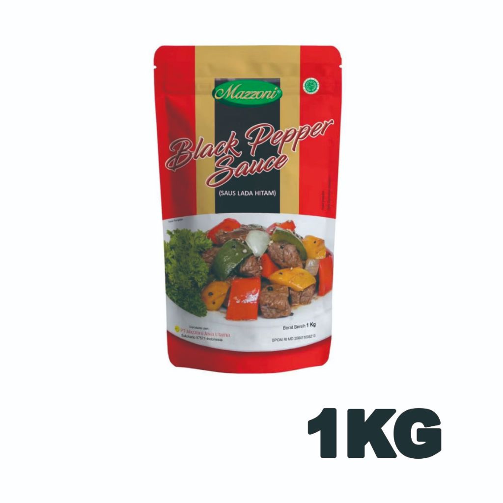 

MAZZONI SAUS LADA HITAM / BLACK PAPER SAUCE - 1 KILO