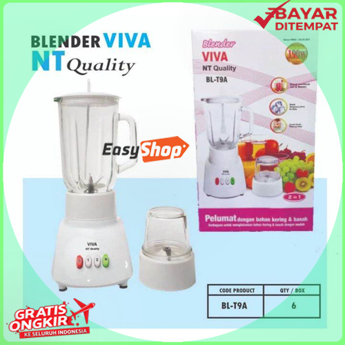 Blender Kaca National Viva BL T9-11A - Blender Juice dan Bumbu Viva Kaca National Quality