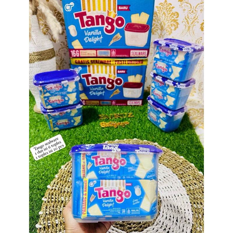 

1 dus wafer tanggo sealware kemasan 16 gram bonus toples cantik