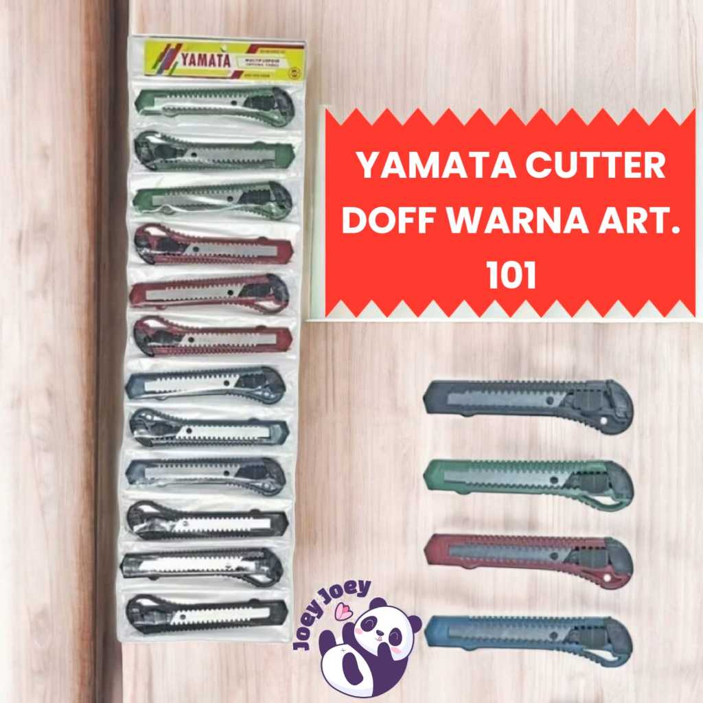 

YAMATA PISAU CUTTER DOFF WARNA ART 101 1 Renteng (1 Lusin)