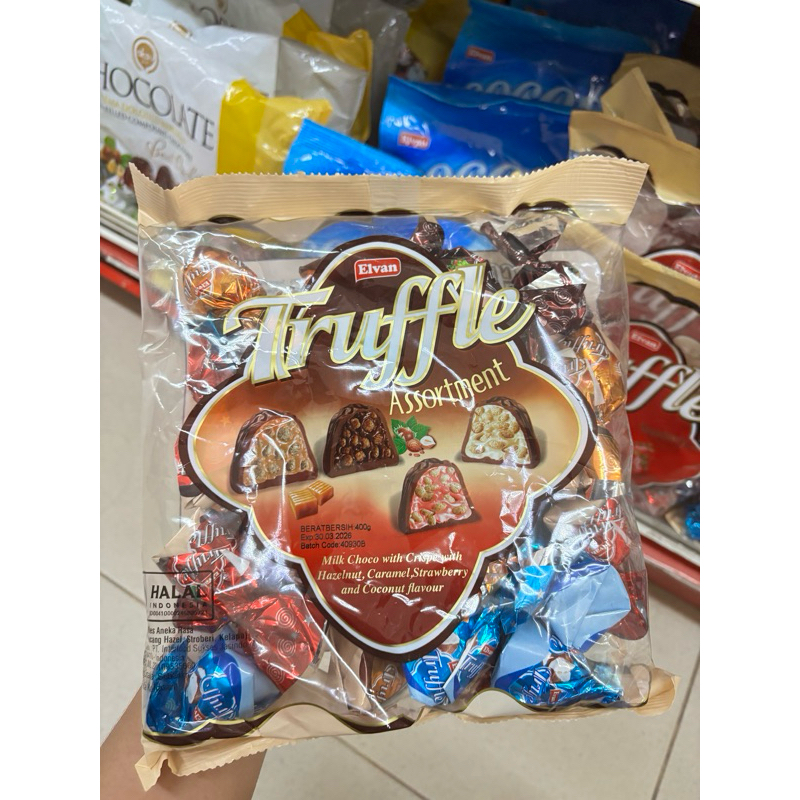 

Elvan TRUFFLE Assortment Chocolate 400 gr / Elvan Chocolate Truffle Milk