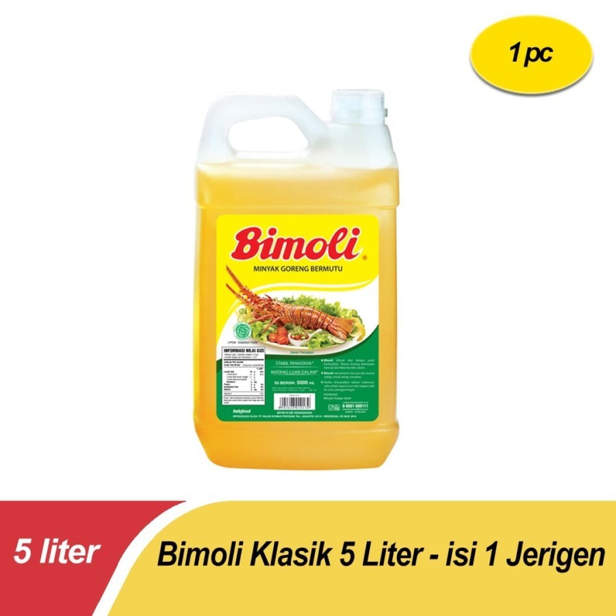 

Minyak Goreng Bimoli Klasik 5 Liter Jerigen 5L