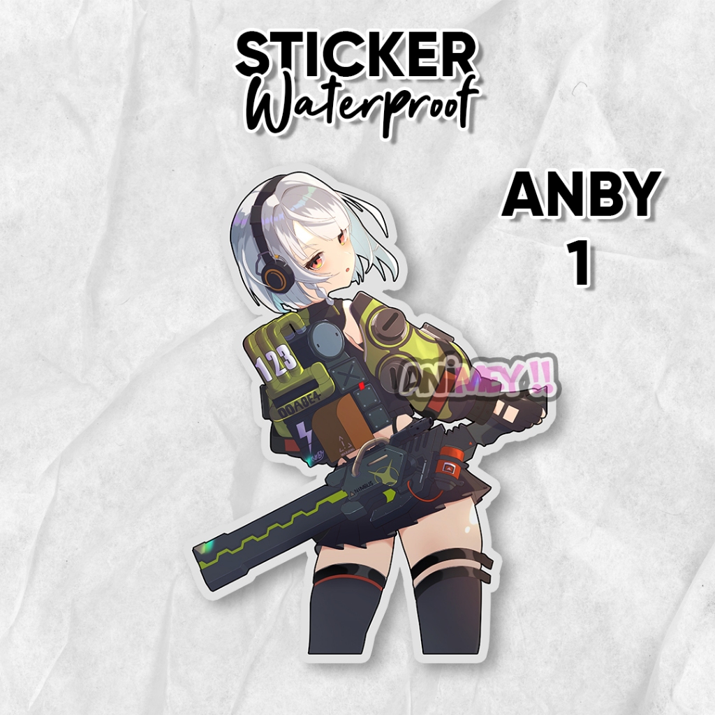 

Stiker Anby Demara Game Zenless Zone Zero / Sticker Anime Waterproof