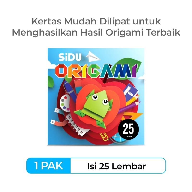 

Origami / Kertas Warna SIDU 12 X 12 Cm (25 Lembar)