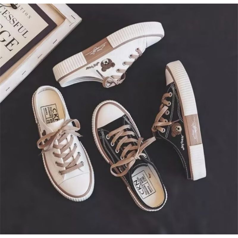 SEPATU SNEAKERS WANITA WHY TEDDY BEAR