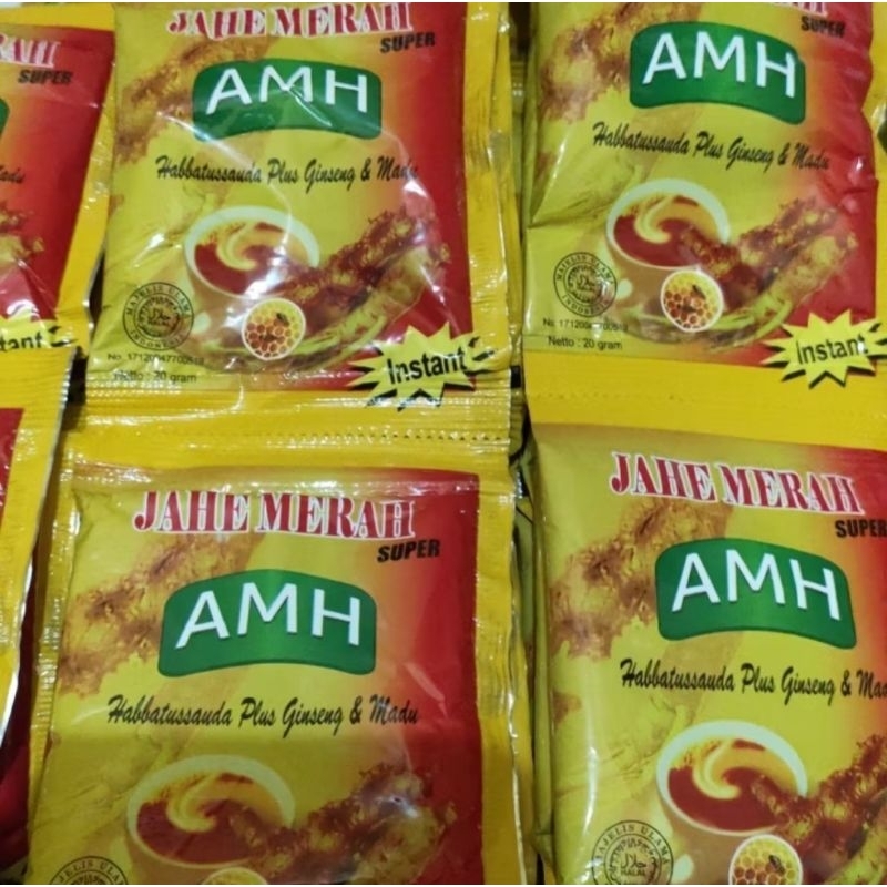 

Jahe Merah AMH 1 Renceng isi 12 sachet @20g