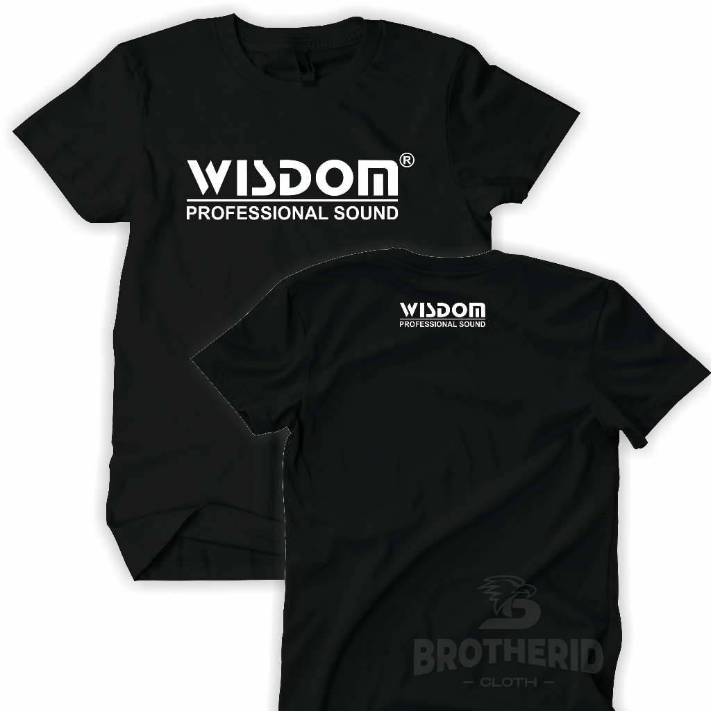 Kaos Wisdom Profesional Audio Baju Operator Sound System Original