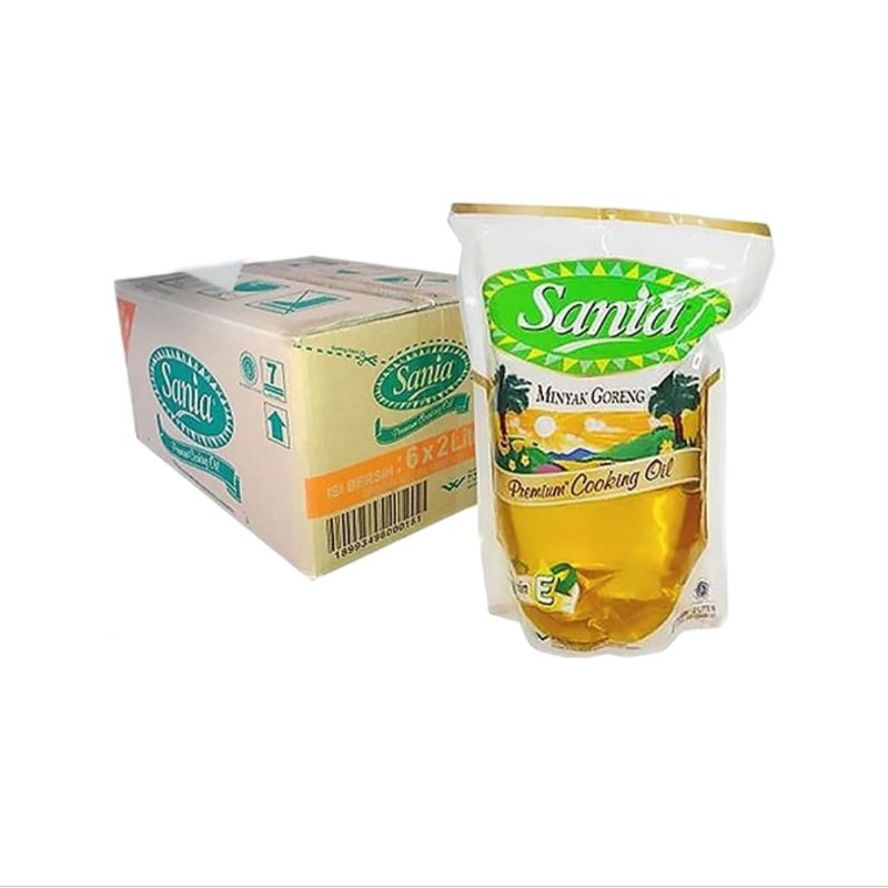 

Sania Minyak Goreng Sawit Premium Pouch 2L ( 1 Dus/6 Pcs )