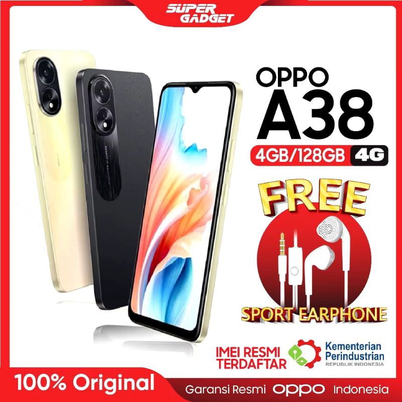 Promo Oppo A38 Ram 4/128GB 6/128GB Second Mulus New Original Free COD