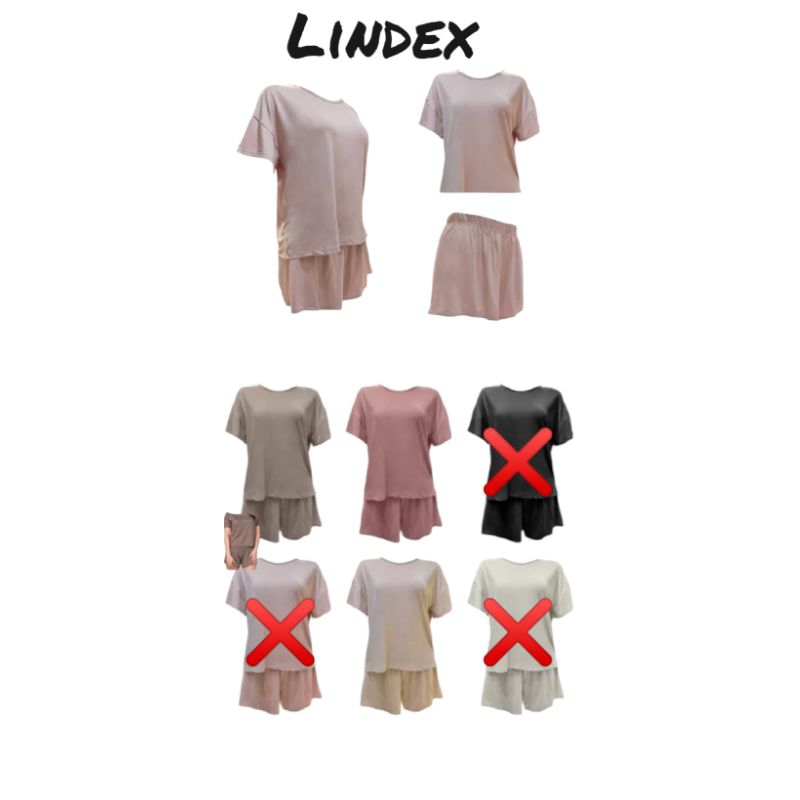 LINDEX BAJU TIDUR PUTULAN BAHAN KATUN ADEM